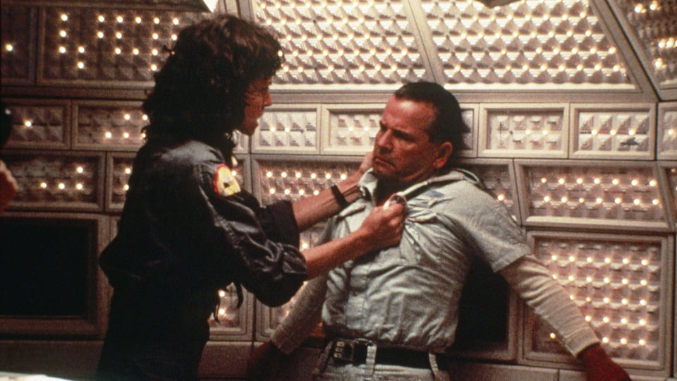 Ian Holm appeared in the original Alien and has a CGI-assisted posthumous supporting role in Alien: Romulus. (20th Century Studios/Alamy)