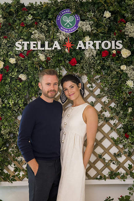 Rory Keenan and Gemma Arterton at Wimbledon