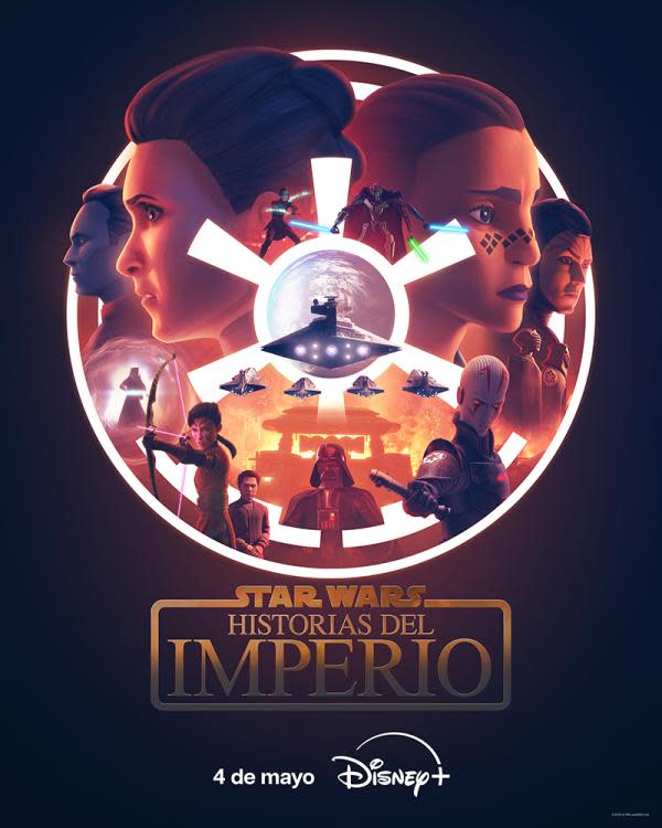 Póster oficial de Star Wars: Historias del Imperio (Fuente: Disney Plus Latinoamérica)