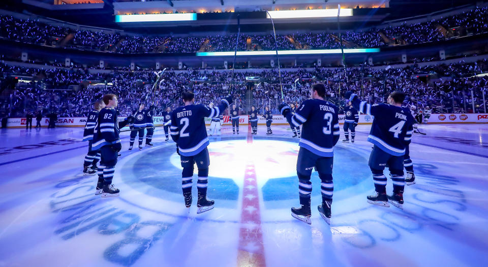 This never would have happened in Atlanta, right? (Photo by Jonathan Kozub/NHLI via Getty Images)