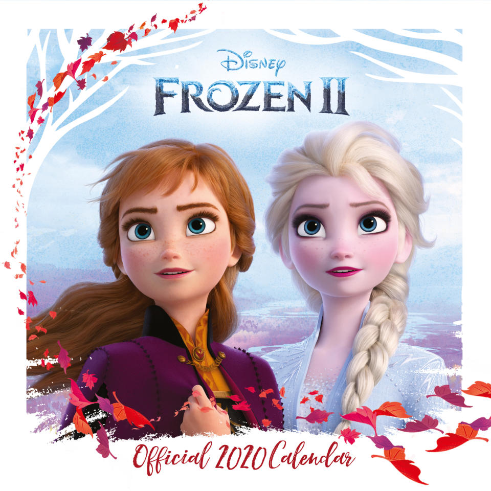 Front cover of the Frozen 2 calendar 2020 (Danilo Promotions/PA)