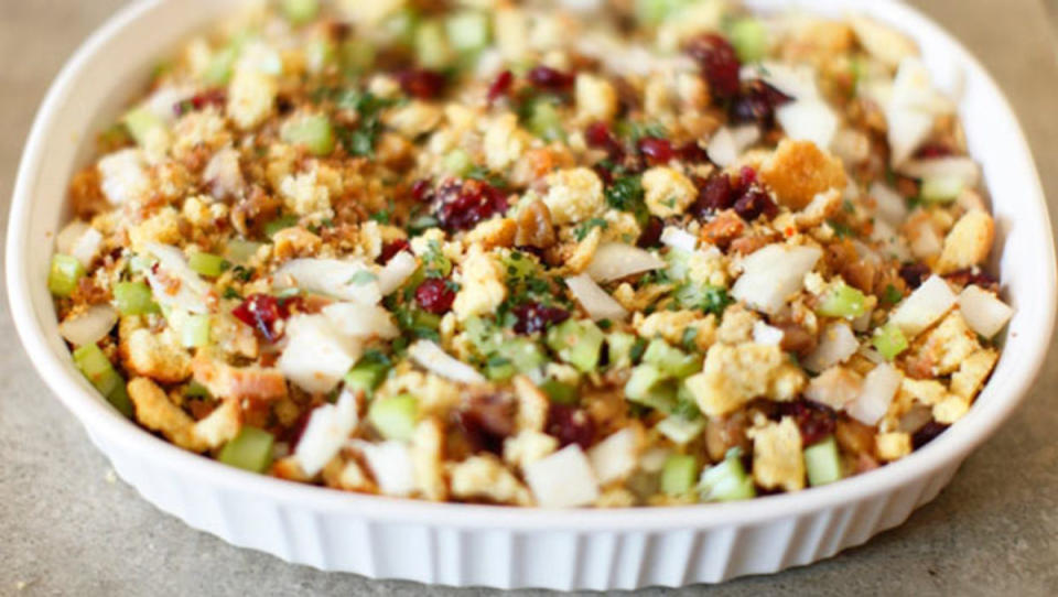 <p>The Kind Diet</p><p>This Thanksgiving tofu feels like a holiday dish because it contains stuffing, but it can really be served any time of year. It’s very filling, so be sure to balance it with a big, fresh salad.</p><p><strong>Get the recipe: <a href="/27738/aliciasilverstone/thanksgiving-tofu/" data-ylk="slk:Thanksgiving Tofu;elm:context_link;itc:0;sec:content-canvas" class="link "><em>Thanksgiving Tofu</em></a></strong></p>