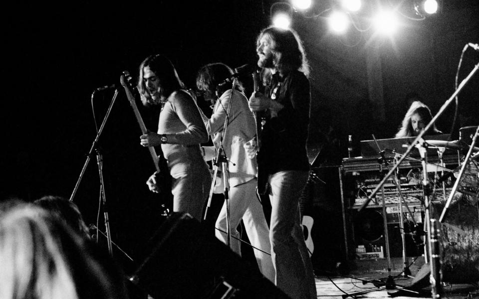 Gosling on keyboards with the Kinks in Denmark in 1972