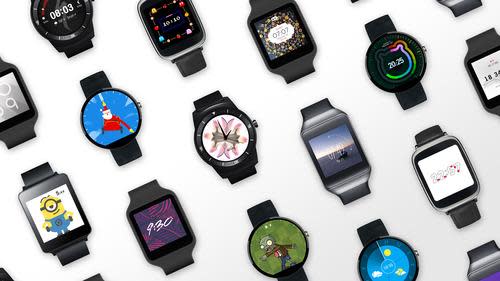 Variety of Custom Android Wear Watch Faces