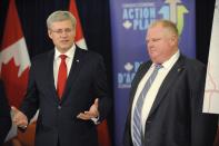 "I want to be mayor, I want to be premier and I want to be <a href="http://www.huffingtonpost.ca/2013/11/05/rob-ford-prime-minister_n_4221267.html?utm_hp_ref=robford" rel="nofollow noopener" target="_blank" data-ylk="slk:prime minister;elm:context_link;itc:0;sec:content-canvas" class="link ">prime minister</a>."<br><br>Toronto Mayor Ford in an interview with Rogers TV in 2006. Photo credit: REUTERS/Jon Blacker <br><br>Clich <a href="http://ca.news.yahoo.com/rob-ford/" data-ylk="slk:here;elm:context_link;itc:0;sec:content-canvas" class="link ">here</a> for complete Rob Ford coverage.