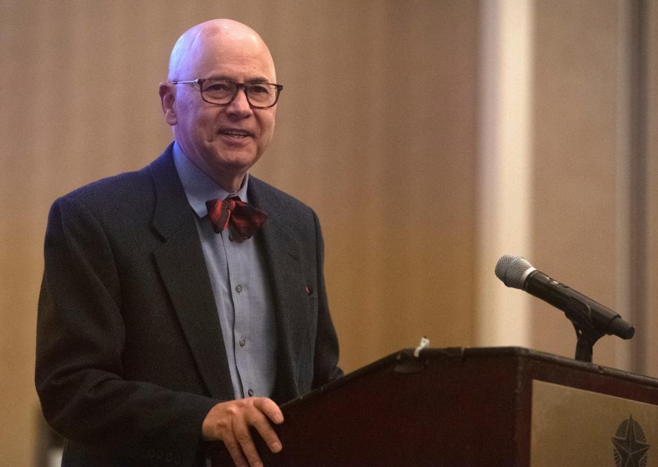 Texas Tech School of Medicine dean John DeToledo speaks during Match Day, Friday, March 15, 2024, at the Overton Hotel.