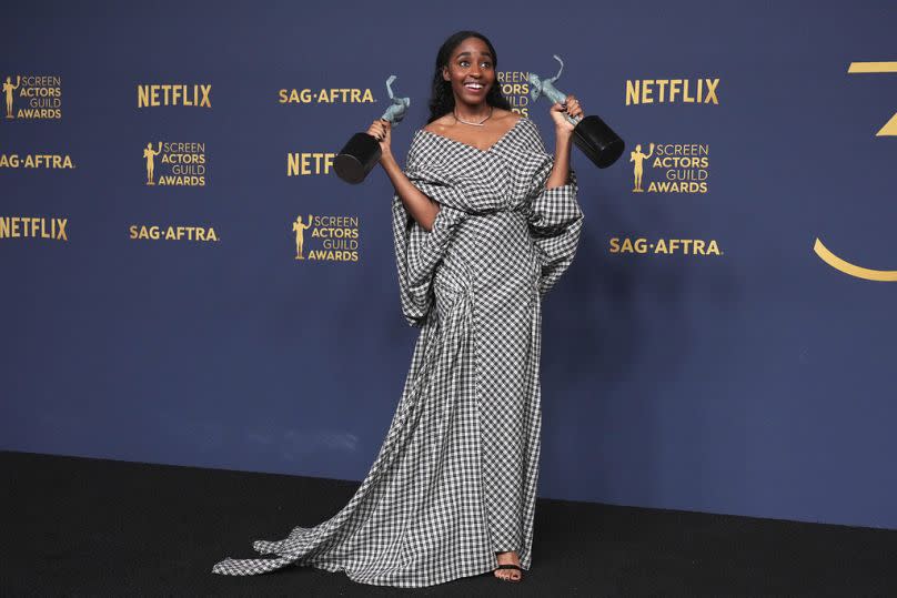 Ayo Edebiri at the 30th annual SAG Awards in Los Angeles.