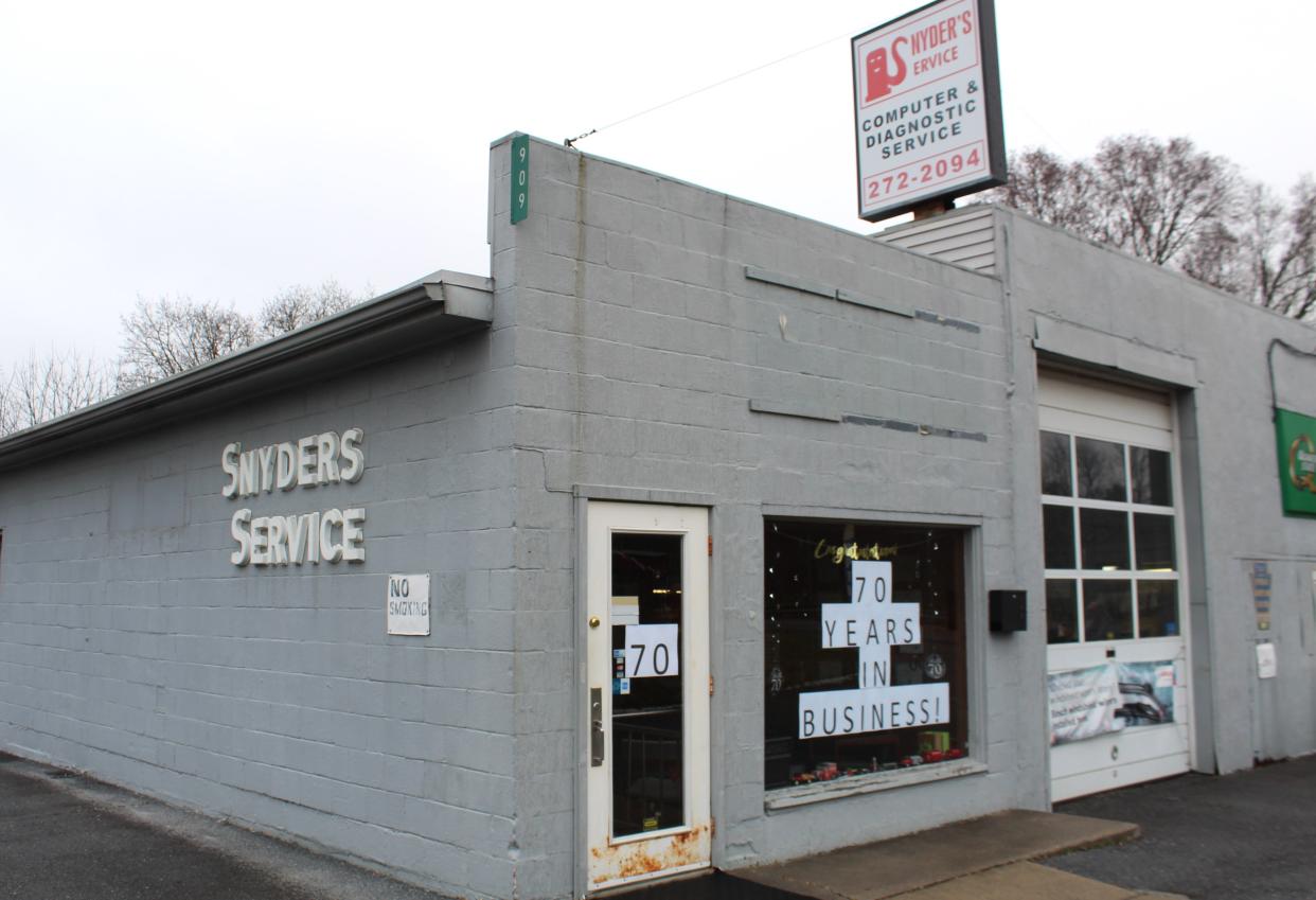 Snyder's Service is celebrating 70 years in business this March.
