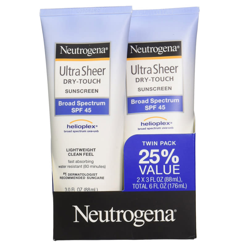 Neutrogena Ultra Sheer Dry-Touch Sunscreen Broad Spectrum SPF 45