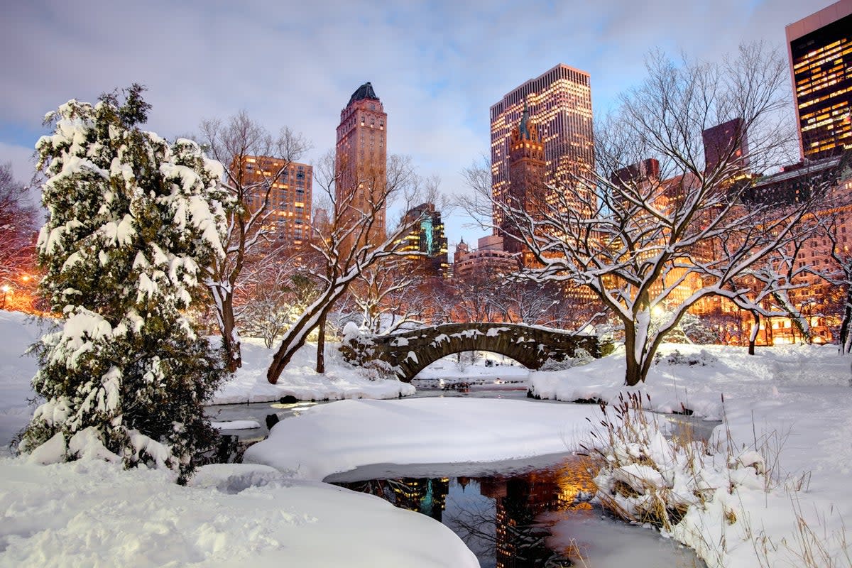 There’s a special atmosphere in the Big Apple at Christmastime (Getty Images)