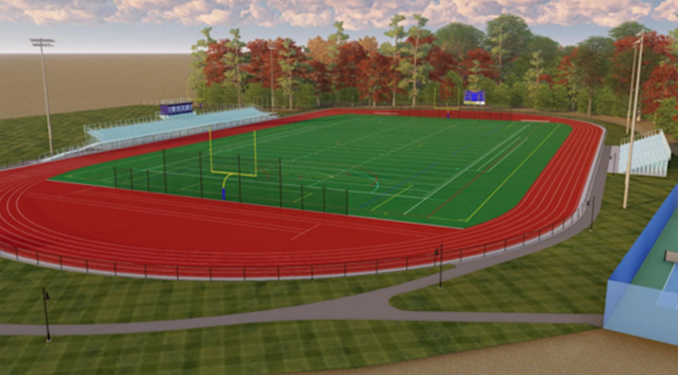 New Athletic Complex Concept rendering at Kennebunk High School