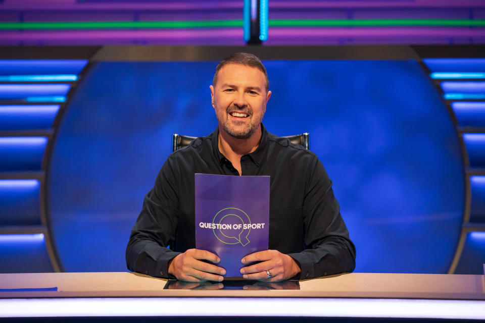 Paddy McGuinness took over as host of <em>Question of Sport </em>in 2021. (BBC)