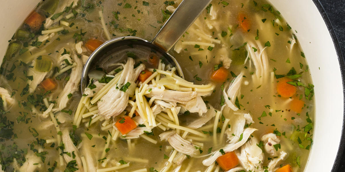 Mom's Chicken Soup with Spinners Recipe