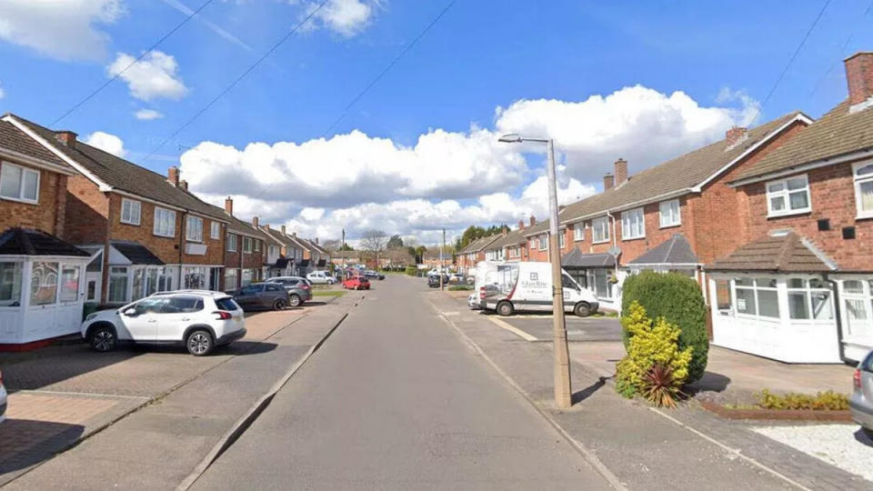 Bones are found on land near Digby Drive, Marston Green (Google)