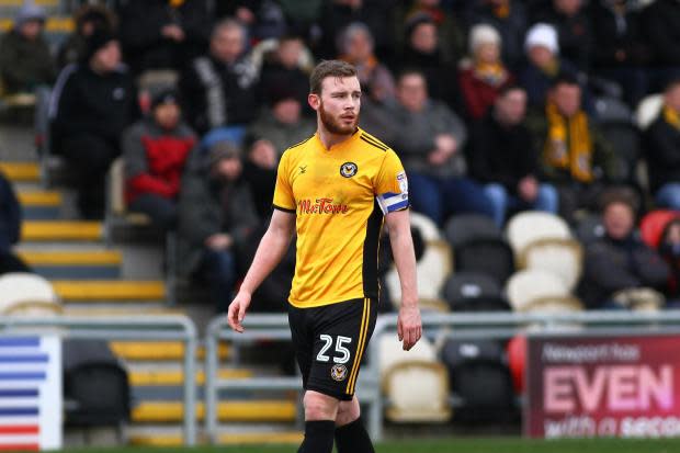 player: Mark OBrien during his time playing for Newport County.