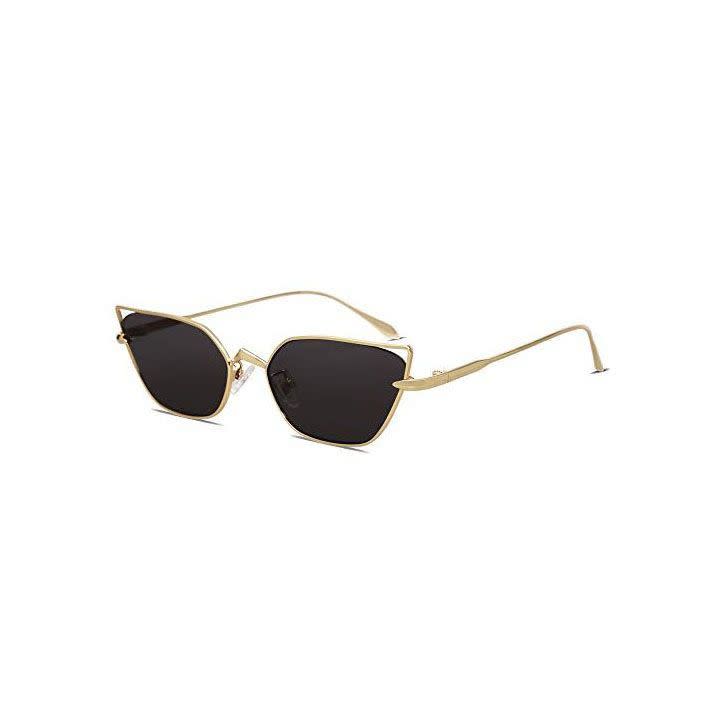 Gold Framed Cat Eye Sunglasses