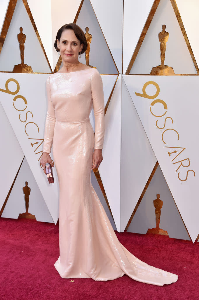 <p>Laurie Metcalf attends the 90th Academy Awards in Hollywood, Calif., March 4, 2018. (Photo: Getty Images) </p>