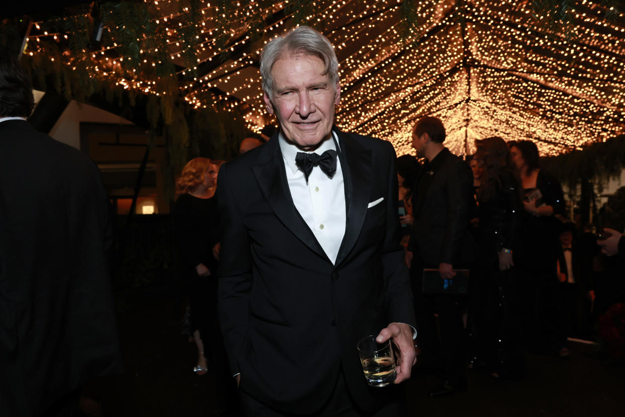 HOLLYWOOD, CALIFORNIA - MARCH 12: Harrison Ford attends the Governors Ball during the 95th Annual Academy Awards at Dolby Theatre on March 12, 2023 in Hollywood, California. (Photo by Emma McIntyre/Getty Images)