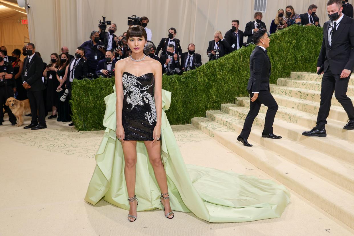 Gemma Chan attends The 2021 Met Gala Celebrating In America: A Lexicon Of Fashion at Metropolitan Museum of Art on Sept. 13, 2021 in New York.