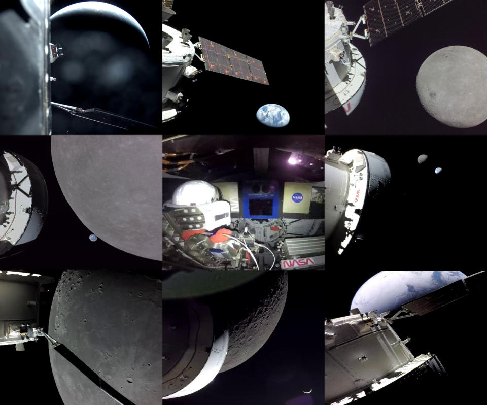 Orion-in-space-collage-NASA