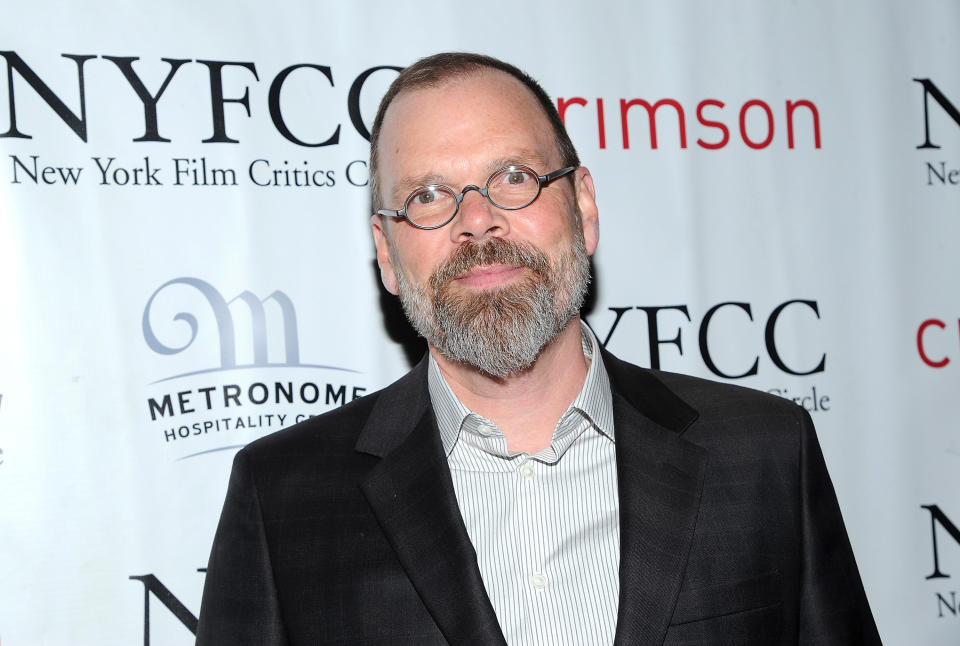 FILE - In this Monday, Jan. 7, 2013 photo, Best First Feature honoree director David France arrives at the New York Film Critics Circle awards dinner at the Crimson Club in New York. France is the director of the documentary film, "How to Survive a Plague." (Photo by Evan Agostini/Invision/AP, File)