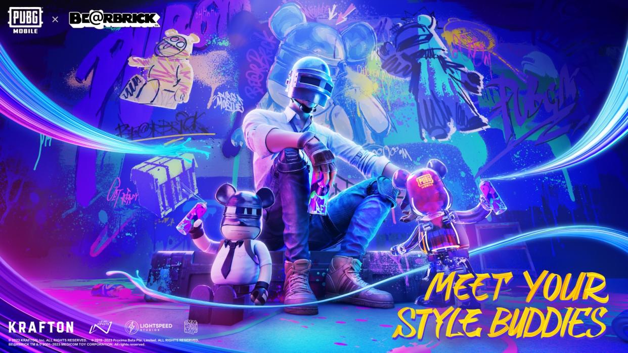 PUBG Mobile has partnered with Medicom Toy Corporation's Be@rbrick brand to host an event where players can collect both in-game and physical versions of PUBG Mobile-themed Be@rbricks. (Photo: Tencent Games)