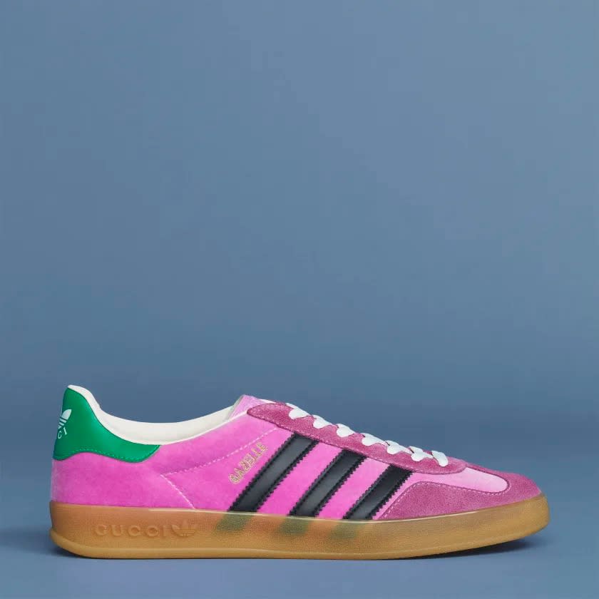 Hot pink trend Adidas-X-Gucci-Gazelle-Shoes