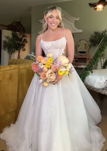 <p>Kouvr/Instagram</p> Kouvr Annon's wedding gown reveal