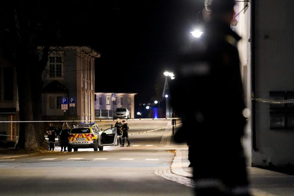 Police investigating the attack on Wednesday evening (EPA)