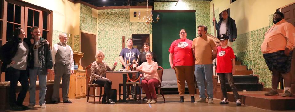 The cast of 'Arsenic and Old Lace' being performed at the New Castle Playhouse.