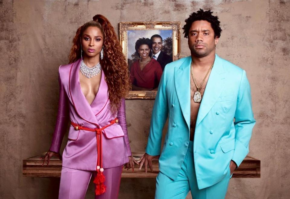 2019
Ciara 和她的丈夫 Russell Wilson 在他們的 'Apes**t 'MV中向 Carters 致敬。
