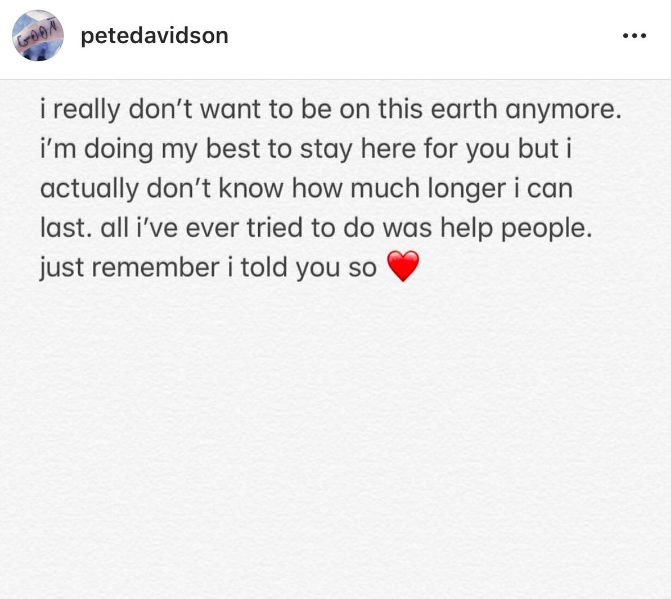 Photo credit: Instagram/@petedavidson