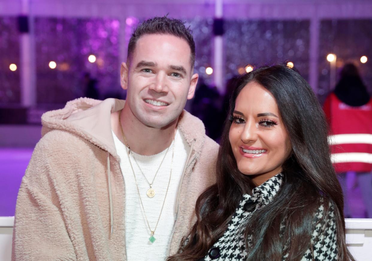 THURROCK, ENGLAND - DECEMBER 04: Kieran Hayler and Michelle Pentecost attend the Lakeside Christmas Wonderland Press Night at Lakeside Shopping Centre on December 04, 2020 in Thurrock, England. (Photo by John Phillips/Getty Images)
