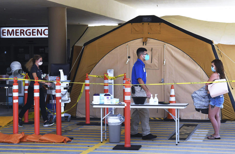 IMAGE: Palm Bay Hospital in Palm Bay, Fla. (Paul Hennessy / Sipa USA via AP)