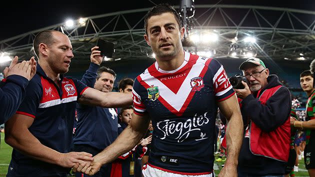 Roosters great Anthony Minichiello retired at the end of 2014. Pic: Getty