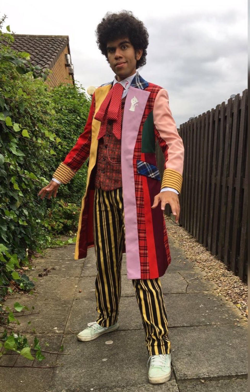 Dominic G. Martin, 27, dressed as Colin Baker’s sixth incarnation of The Doctor (Collect/PA Real Life)