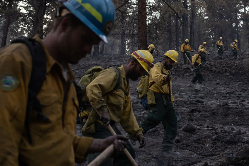 The Wider Image: Oregon inmates find redemption in fighting wildfires