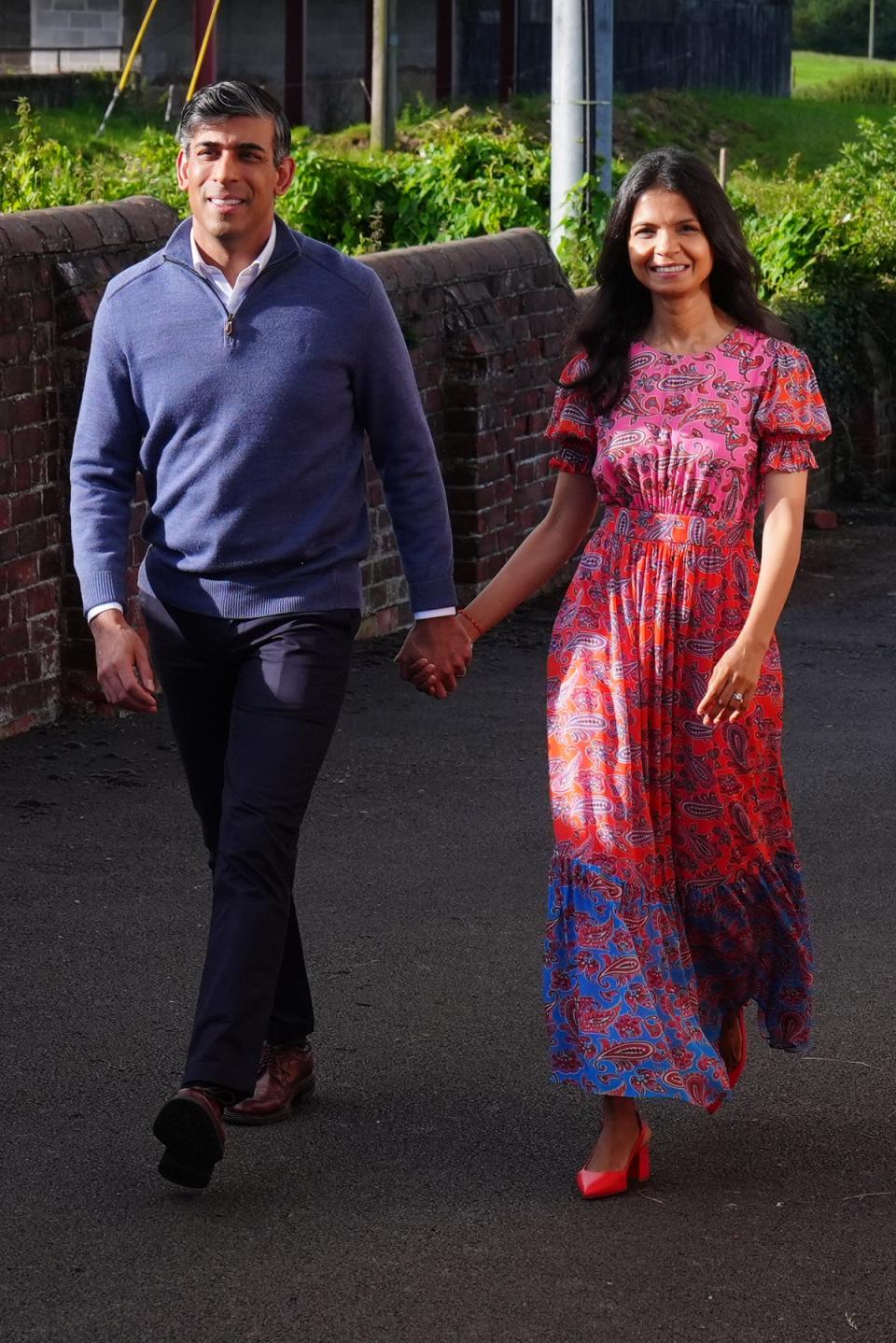 Sunak and his wife voting (Owen Humphreys/PA Wire)