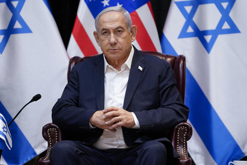 以色列總理納坦雅胡6日在接受美國廣播公司新聞網（ABC News）訪問時表示，與哈瑪斯（Hamas）交戰過後，將無限期地擔負起加薩走廊（Gaza Strip）的「全面安全責任」。（美聯社資料照）