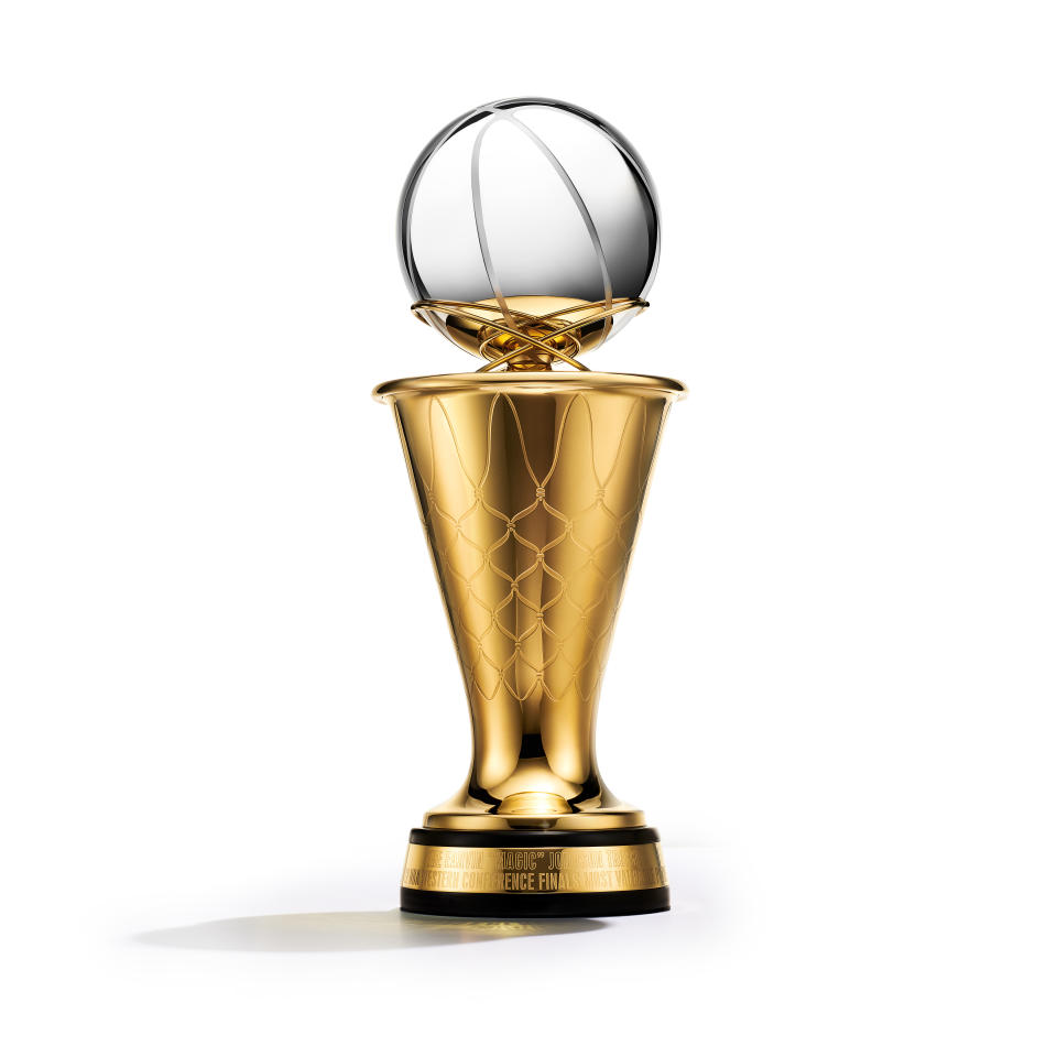 NBA The Earvin “Magic” Johnson Western Conference MVP Trophy - Credit: T|Tiffany & Co. Studio