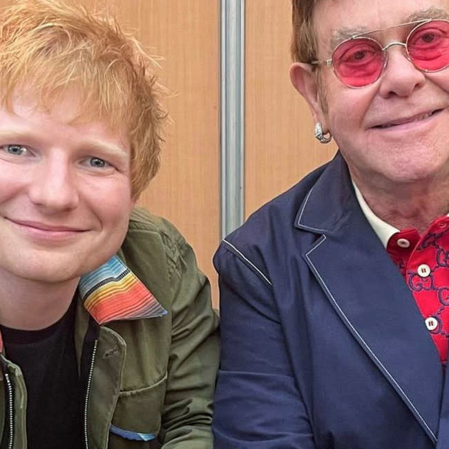 Ed Sheeran et Elton John credit:Bang Showbiz