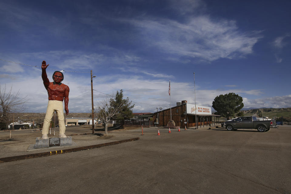 The outside of Ethel's Old Corral Cafe in Bakersfield, Calif., located in the hometown of U.S. House of Representative Kevin McCarthy who is a 4th generation resident for the 23rd district, Thursday, Jan. 5, 2023. (AP Photo/Gary Kazanjian)