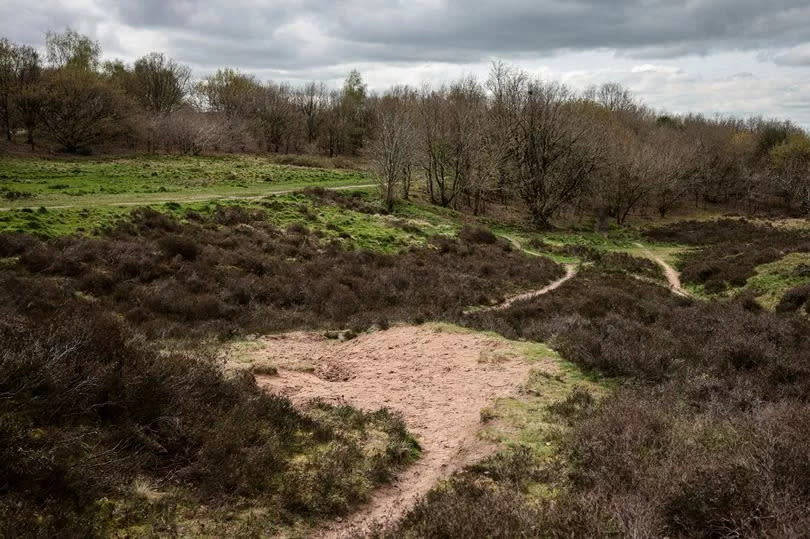 The sand dunes of Kersal Moor