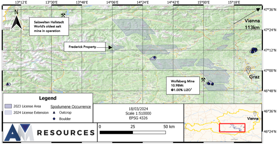 AM Resources properties map