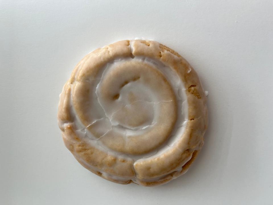 Honey Bun cookie from Crumbl Cookies, 3116 Raeford Road, Suite 240, Fayetteville.