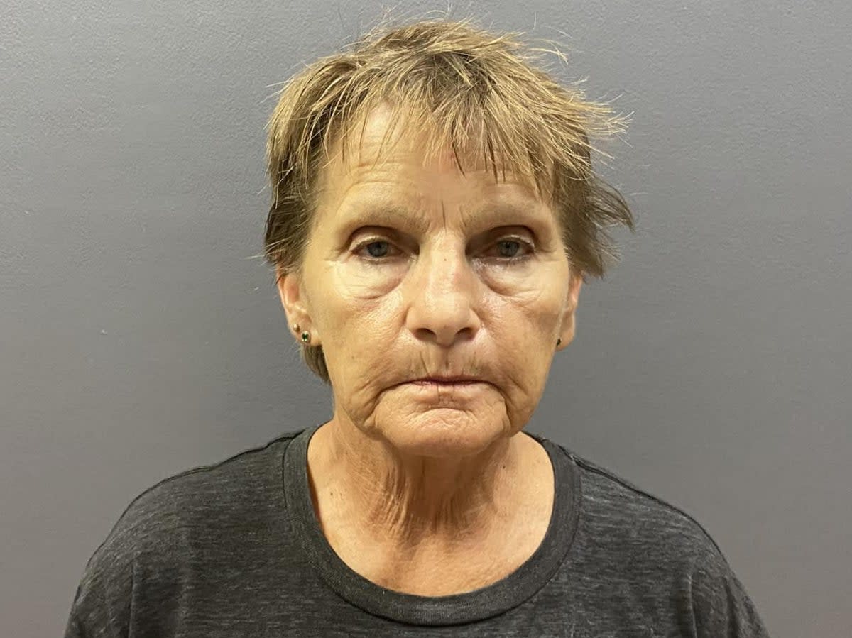 Christine Walters, 65, was take into custody at the property on burglary charges  (Bullhead City Police Department )