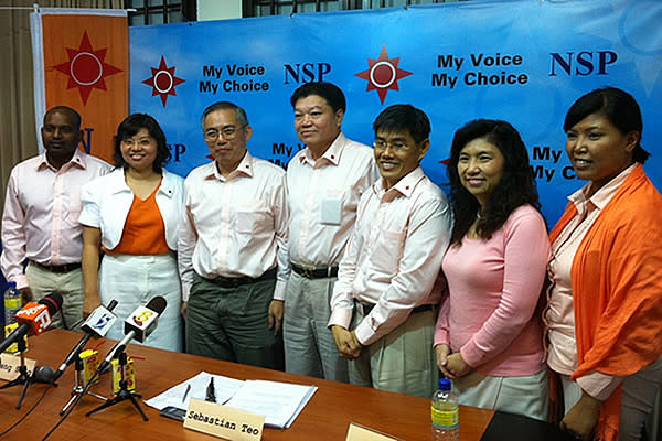 The National Solidarity Party announced that it will not contest in Moulmein-Kallang GRC and Yuhua SMC. (Yahoo! Photo).