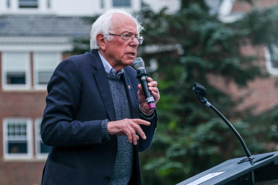 Vermont Sen. Bernie Sanders will attend Tuesday night&rsquo;s presidential debate in Ohio. He&rsquo;s been confined to Vermont in recent weeks following a heart attack. (Photo: SOPA Images via Getty Images)