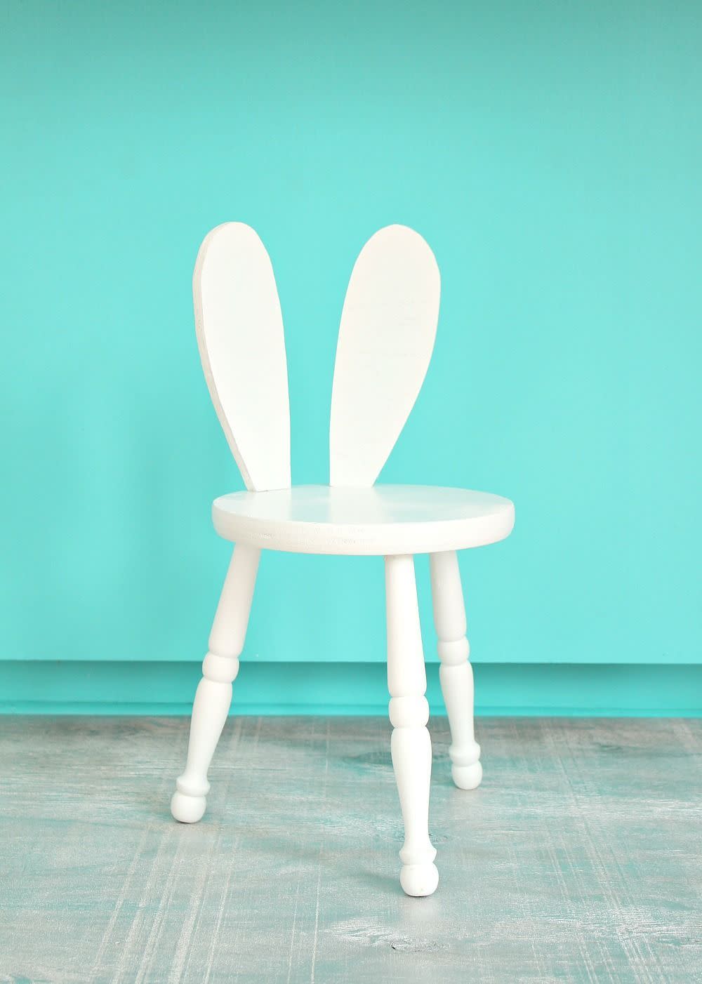 stool with bunny ears for back