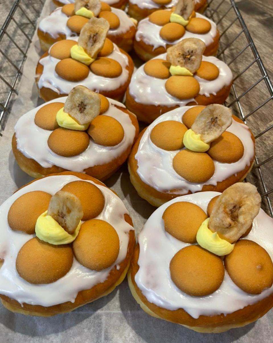 Banana Pudding Donuts at Dough Baby Donuts in La Grange.